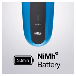 Braun Series 3 310BT Rasoir à grille Tondeuse Noir, Bleu - Vue supplémentaire 4