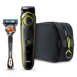 Braun 81703319 tondeuse à barbe AC/Batterie 39 2 cm Noir, Vert