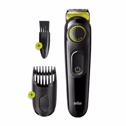 Braun BeardTrimmer 81704979, Batterie, Vert