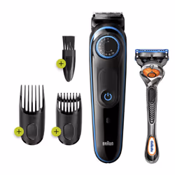 Braun 81705170, Lavable, AC/Batterie, Noir, Bleu