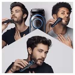 Braun 81705170 tondeuse à barbe AC/Batterie 39 2 cm Noir, Bleu