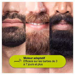 Braun 81705170 tondeuse à barbe AC/Batterie 39 2 cm Noir, Bleu