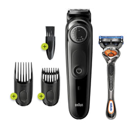 Braun 81705171 tondeuse à barbe AC/Batterie 39 2 cm Noir, Gris