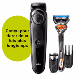 Braun 81705171 tondeuse à barbe AC/Batterie 39 2 cm Noir, Gris
