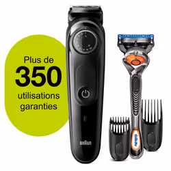 Braun 81705171 tondeuse à barbe AC/Batterie 39 2 cm Noir, Gris