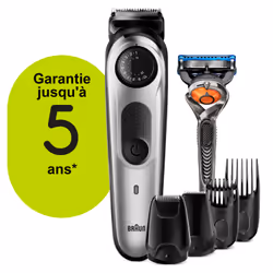 Braun 81705173 tondeuse à barbe AC/Batterie 39 2 cm Noir, Argent
