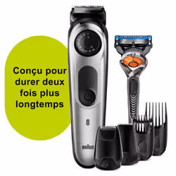 Braun 81705173 tondeuse à barbe AC/Batterie 39 2 cm Noir, Argent