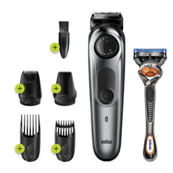Braun BeardTrimmer BT7220 AC/Batterie 39 2 cm Noir, Gris