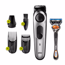 Braun All-in-one BT5260, Lavable, Batterie, Gris