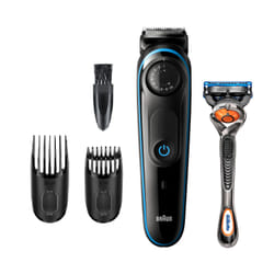 Braun BT3240 tondeuse à barbe Batterie 39 2 cm Mouillé & sec Noir, Bleu