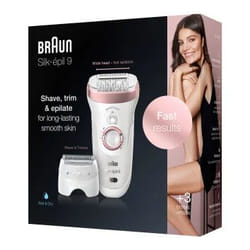 Braun Silk-épil 9 720 40 pince(s) Rose, Blanc