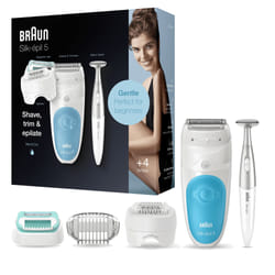 Braun Silk-épil 5 81706344 épilateur 28 pince(s) Blanc, Turquoise