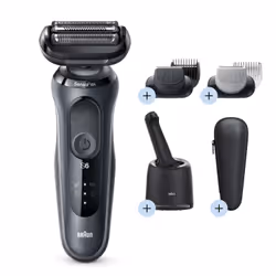 Braun Series 6 60-N7650cc Rasoir à grille Tondeuse Gris