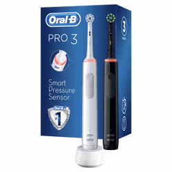 Oral-B Pro 3 3900 Adulte Brosse à dents rotative Noir, Blanc - Vue supplémentaire 12