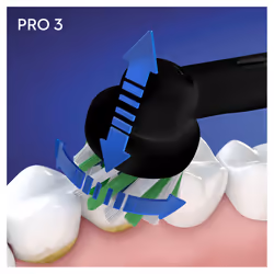 Oral-B Pro 3 3900 Adulte Brosse à dents rotative Noir, Blanc - Vue supplémentaire 7