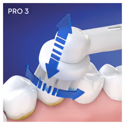 Oral-B Pro 3 3900 Adulte Brosse à dents rotative Noir, Blanc - Vue supplémentaire 9