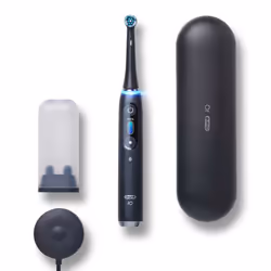 Oral-B iO 303015, Adulte, Brosse à dents rotative oscillante, Soin quotidien, Soins des gencives, Sensible, Blanchiment, Noir ...