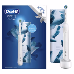 Oral-B 80337276, Adulte, Brosse à dents rotative oscillante, Soin quotidien, 20000 mouvements par minute, Blanc, 8800 mouveme ...