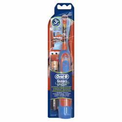 Oral-B 400KIDS, Enfant, Brosse à dents rotative, Bleu, Rouge, 2 min, Batterie, AA