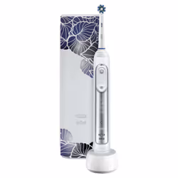 Oral-B 80337571 brosse à dents électrique Adulte Brosse à dents rotative oscillante Argent, Blanc