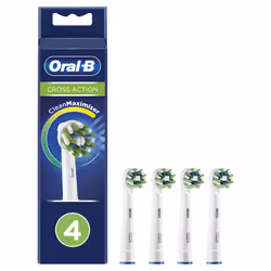 Oral-B CrossAction 80338435 tête de brosses 4 pièce(s) Blanc