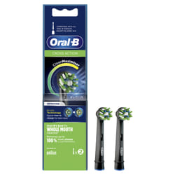 Oral-B CrossAction Clean Maximiser Brush Heads 2 pièce(s) Noir