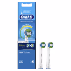 Oral-B Precision Clean Brossette Avec Technologie CleanMaximiser, Lot de 2, 2 pièce(s), Bleu, Vert, Blanc, CleanMaximiser, Ir ...