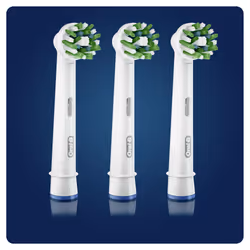 Oral-B CrossAction 80338444 tête de brosses 3 pièce(s) Blanc