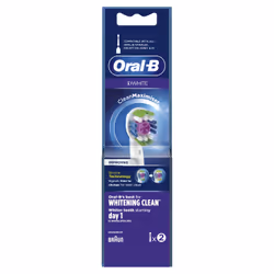 Oral-B 3D White Brossette Avec Technologie CleanMaximiser, Lot De 2
