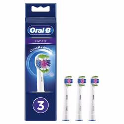 Oral-B 3D White 80338474, 3 pièce(s), Blanc, CleanMaximiser, Oral-B, 16,35 g, 18 mm