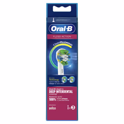 Oral-B FlossAction 80338476, 3 pièce(s), Blanc, MicroPulse bristles, CleanMaximiser, Allemagne, Oral-B, 16,35 g