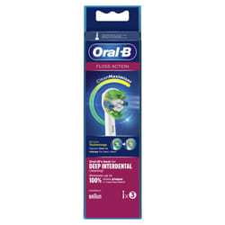 Oral-B FlossAction 80338476 tête de brosses 3 pièce(s) Blanc
