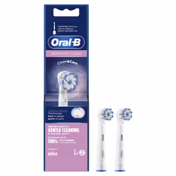 Oral-B Sensitive Clean Brossette, Lot De 2, 2 pièce(s), Blanc, Hongrie, Oral-B, 10,9 g, 18 mm