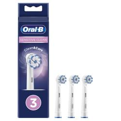 Oral-B Sensitive Clean 80338478 tête de brosses 3 pièce(s) Blanc