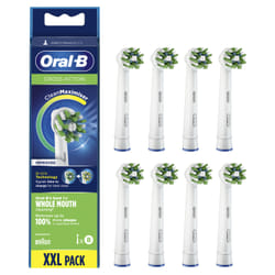 Oral-B CrossAction 80339341 tête de brosses 8 pièce(s) Bleu, Vert, Blanc