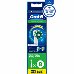 Oral-B CrossAction 80339341 tête de brosses 8 pièce(s) Bleu, Vert, Blanc