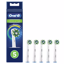 Oral-B CrossAction 80339342, 5 pièce(s), Bleu, Blanc, 3 mois, Allemagne, Oral-B, Alle Oral-B elektrische tandenborstels, beha ...