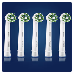Oral-B CrossAction 80339342 tête de brosses 5 pièce(s) Bleu, Blanc