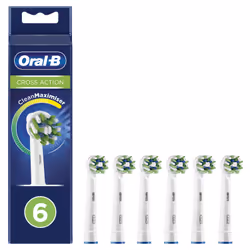 Oral-B CrossAction 80339345 tête de brosses 6 pièce(s) Bleu, Vert, Blanc