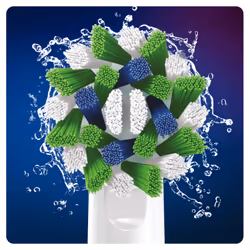 Oral-B CrossAction 80339345 tête de brosses 6 pièce(s) Bleu, Vert, Blanc - Vue supplémentaire 4