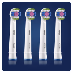 Oral-B 3D White 80339410, 4 pièce(s), Blanc, 3 mois, Oral-B, Alle Oral-B-handvatten, behalve Pulsonic en iO., 21,8 g