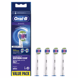 Oral-B 3D White 80339410 tête de brosses 4 pièce(s) Blanc