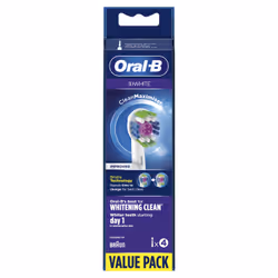 Oral-B 3D White 80339410 tête de brosses 4 pièce(s) Blanc
