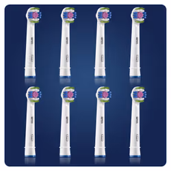 Oral-B 3D White 80339420, 8 pièce(s), Blanc, Allemagne, Oral-B, 43,6 g, 33 mm