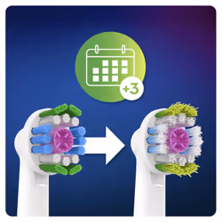 Oral-B 3D White 80339420 tête de brosses 8 pièce(s) Blanc - Vue supplémentaire 6