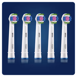 Oral-B 3D White 80339421 tête de brosses 5 pièce(s) Blanc
