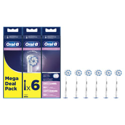 Oral-B Sensitive Clean 80339506 tête de brosses 6 pièce(s) Blanc