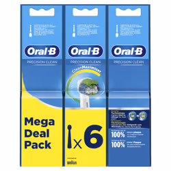 Oral-B Precision Clean 80339528 tête de brosses 6 pièce(s) Blanc