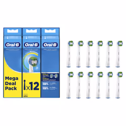 Oral-B Precision Clean 80339532, 12 pièce(s), Blanc, Allemagne, Oral-B, 65,4 g, 18 mm