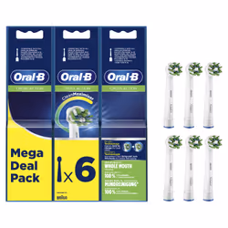 Oral-B CrossAction 80339534, 6 pièce(s), Blanc, Allemagne, Oral-B, 32,7 g, 18 mm